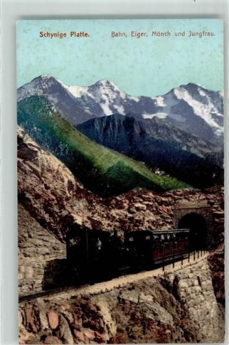 Schynige Platte 1907 - Bahn Eiger Mönch Jungfrau