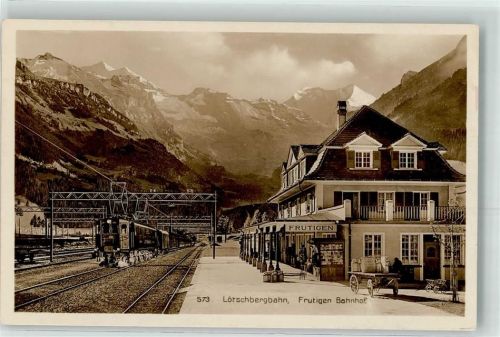 3714 Frutigen - Lötschbergbahn Bahnhof Eisenbahn