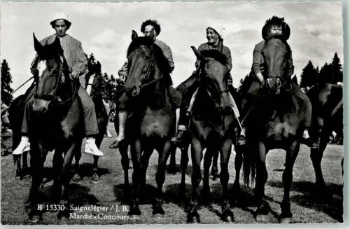 2350 Saignelégier Karte beschädigt Marche-Concours