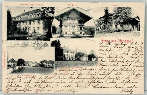 4665 Oftringen 1903 - Gerberei Hagenbach Dr,Meyer Kreuzstrasse Lindenhof