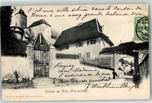2900 Porrentruy Pruntrut 1903 - Entree de Ville