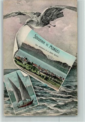 1110 Morges - Fischerboot Möve Segelboot