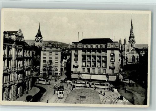 8000 Zürich - Paradeplatz Tram's