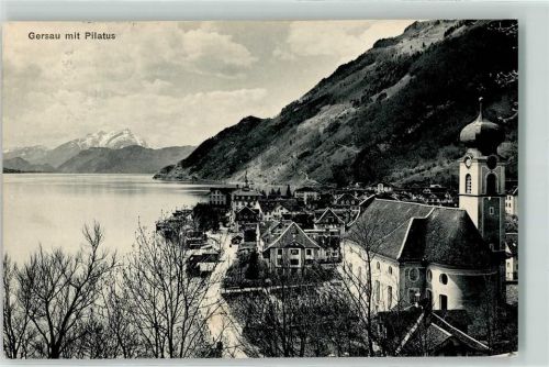 6442 Gersau 1912 - mit Pilatus