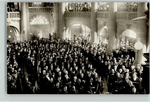 3000 Bern Berne Foto AK Menschenansammlung im Bundeshaus