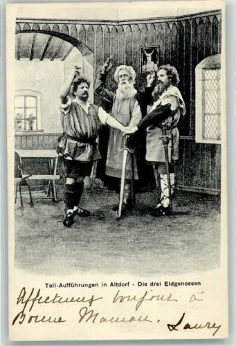 6460 Altdorf UR 1904 - Tell-Aufführung - Die drei Eidgenossen