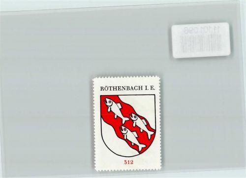 3538 Röthenbach im Emmental - Vignette Wappen Kaffee Hag ca 1920-1940 Röthenbach I.E: