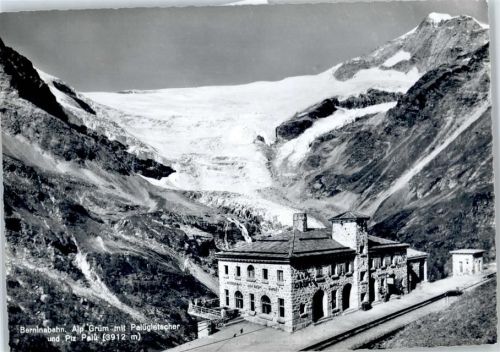 7710 Alp Grüm - Berninabahn, Palügletscher, Piz Palü