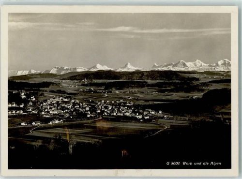 3076 Worb - Worb und die Alpen