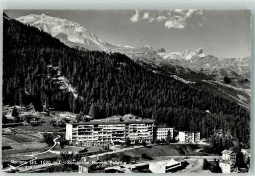 3963 Montana - Sanatorium Bernois Bellevue Fliegeraufnahme