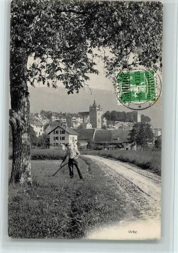 1350 Orbe 1910 - Teilansicht, gute Erhaltung AK