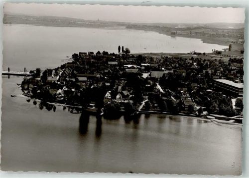 8272 Ermatingen 1957 FOTO KEINE AK Fliegeraufnahme Ort handschriftlich