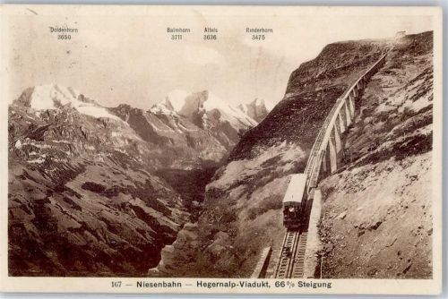 3506 Grosshöchstetten 1919 - Bergbahn Hegernalp Viadukt Niesenbahn