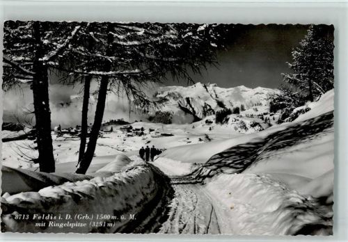 7404 Feldis/Veulden - Feldis mit Ringelspitze Winteraufnahme