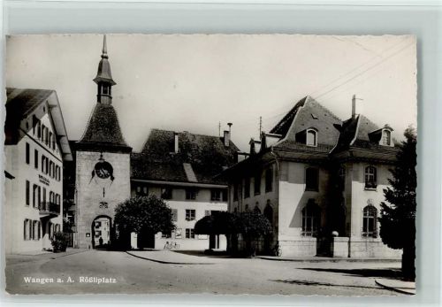 3380 Wangen an der Aare 1942 - Rössliplatz Feldpost Schulen und Kurse