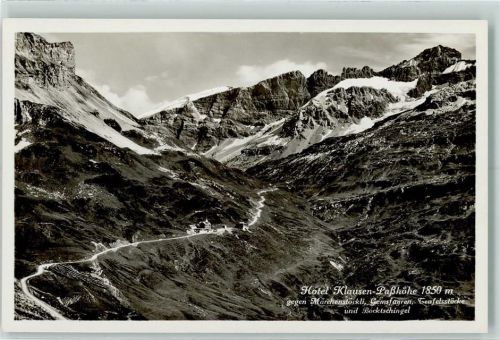 Klausenpasshöhe - Hotel Klause-Passhöhe gegen Märchenstöckli Gensfayren Teufelsstöcke Bocktschingel