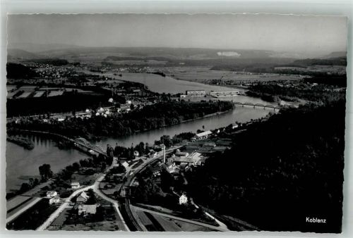5322 Koblenz Foto AK Fliegeraufnahme