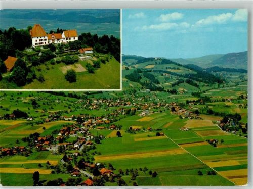 3665 Wattenwil Foto AK Fliegeraufnahme Hotel