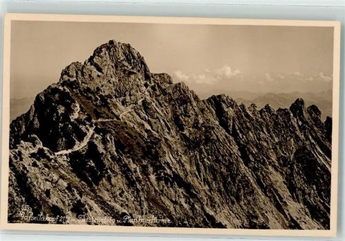 9494 Schaan Foto AK Garsellakopf Fürstensteig Planknertürme Ort lt. Fotograf