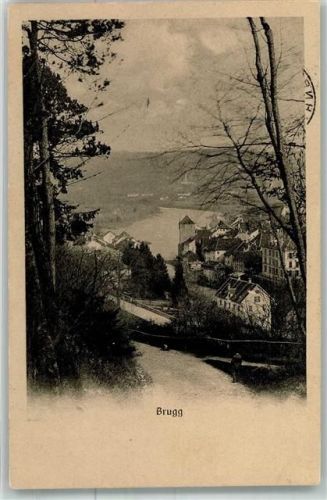 5200 Brugg AG 1913 Foto AK Bahnpost Zug 189