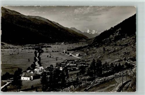 3999 Oberwald Foto AK Goms Weisshorn