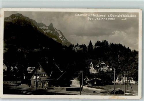 9057 Weissbad - Gasthaus Metzgerei zum Gemsle