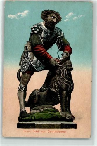3000 Bern Berne - Detail vom Simsonbrunnen