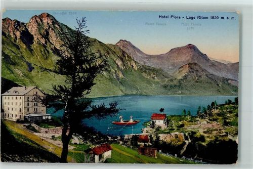 Piora - Lago Ritom Ruderboot Passo Taneda Pizzo Taneda