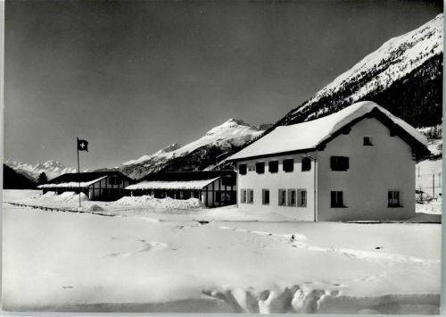 7522 La Punt-Chamues-ch Winter Pension C.V.J.M. Foto AK