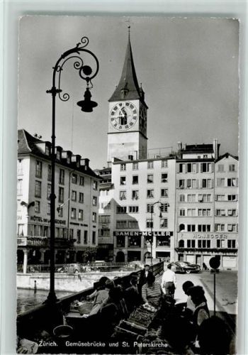 8000 Zürich - Gemüsebrücke St. Peterskirche