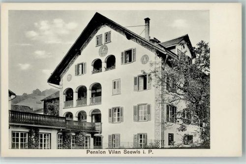 7214 Seewis-Pardisla 1916 - Pension Vilan - Erhaltung I AK