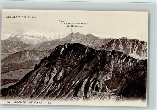 Rochers de Naye - Les Alpes Bernoises Rubly La Montagne Noire de Monterel