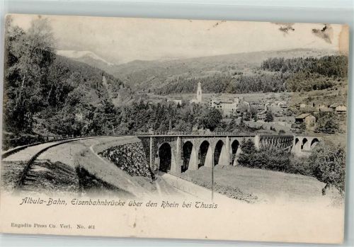 Albulabahn - Eisenbahnbrücke bei Thusis