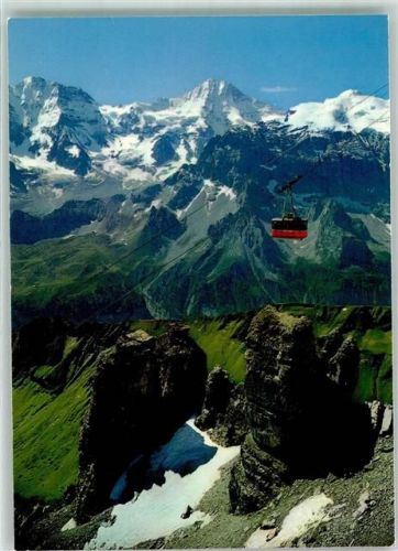 Schilthorn Mürren Foto AK Bergbahn Foto Gyger Grosshorn Breithorn