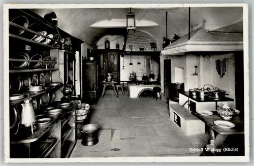 5103 Wildegg 1941 Foto AK Schloss Küche