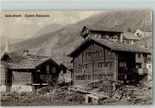 3910 Saas-Grund - Walliser Häuser