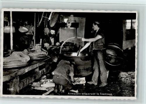 1618 Châtel-St-Denis - Armaillis préparant le fromage