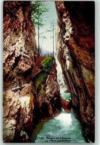 2017 Boudry 1911 - Gorges de l Areuse le Pierre suspendue