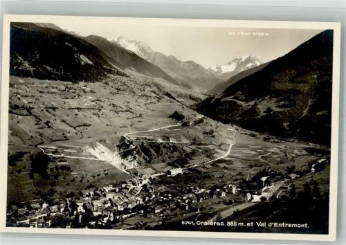 1937 Orsières Foto AK