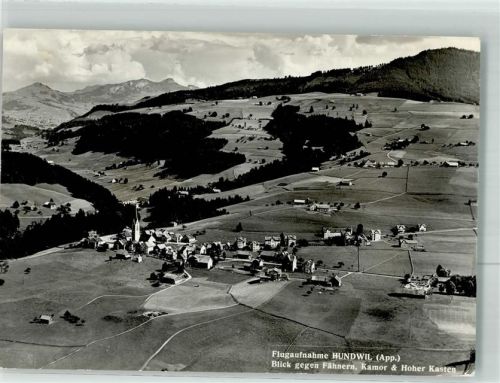 9064 Hundwil 1978 Foto AK Fliegeraufnahme