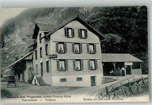 6063 Stalden Sarnen Foto AK Gasthaus zum Pragelpass