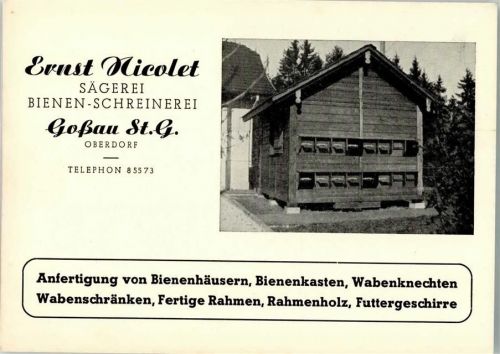 9200 Gossau SG Foto AK Fabrik Ernst Nicolet Sägerei