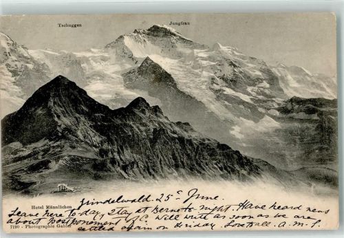 Männlichen - Hotel Tschuggen und Jungfrau