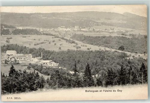 1338 Ballaigues 1905 - Usine Electrique du day