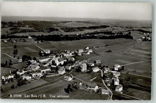 2336 Les Bois Foto AK Fliegeraufnahme