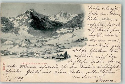 1660 Château-d´Oex 1899 - Winter