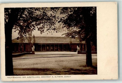 8000 Zürich 1918 Gebrauchsspuren Werkbundausstellung Haupteingang