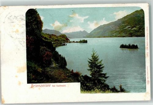 3807 Iseltwald 1920 Gebrauchsspuren Brienzersee