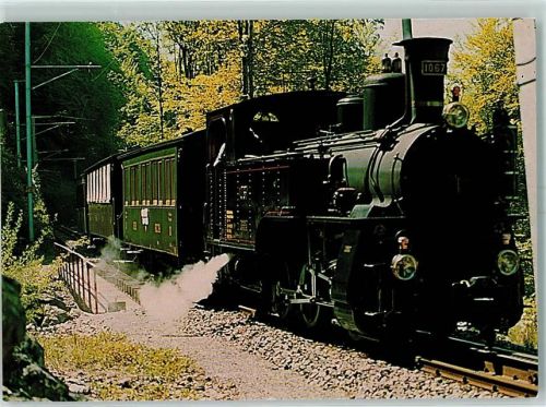 3855 Brienz BE - Historischer Dampfzug am Brünig Ballenberg Dampfbahn