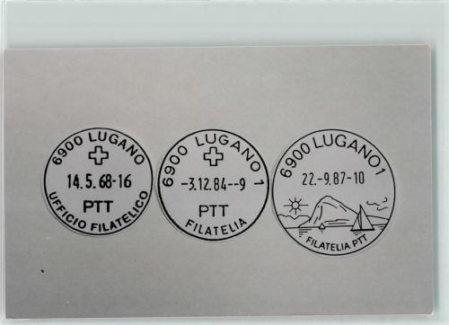 Lugano Philatelie PTT Stempel Phila Schweiz Ganzsache